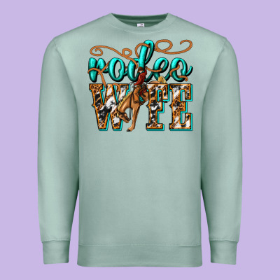 Premium Sweatshirt rodeo wife western