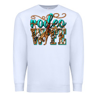 White rodeo wife western Premium Sweatshirt - texasbilliewilder