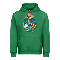 Emerald american football and western roses teardrop Urban Hoodie - BundleAndBundleShop
