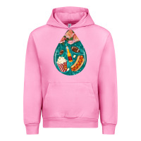 Fuchsia Pink american football and western roses teardrop Urban Hoodie - BundleAndBundleShop