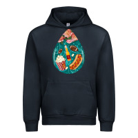 American Football And Western Roses Teardrop Urban Hoodie | Teevron