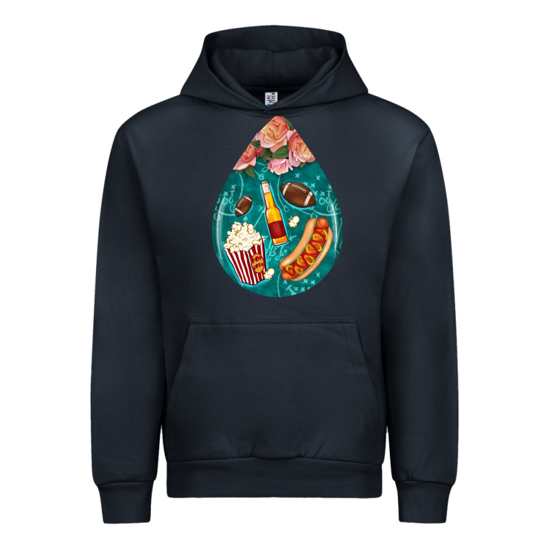 American Football And Western Roses Teardrop Urban Hoodie by BundleAndBundleShop | Teevron