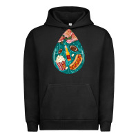 Pigment Black american football and western roses teardrop Urban Hoodie - BundleAndBundleShop