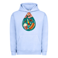 Pigment Grape Ice american football and western roses teardrop Urban Hoodie - BundleAndBundleShop