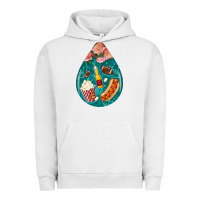 Pigment Lunar Rock american football and western roses teardrop Urban Hoodie - BundleAndBundleShop