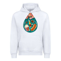 White american football and western roses teardrop Urban Hoodie - BundleAndBundleShop