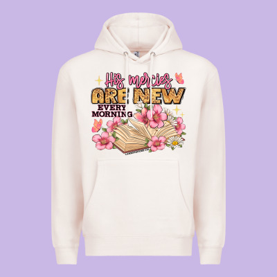 His Mercies Are New Every Morning Lamentations 3 2 Premium Hoodie Designed By Jahusdesignshop