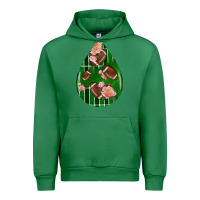 Emerald american football and western roses teardrop Urban Hoodie - BundleAndBundleShop