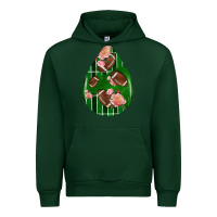 Forest Green american football and western roses teardrop Urban Hoodie - BundleAndBundleShop