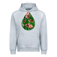Heather Grey american football and western roses teardrop Urban Hoodie - BundleAndBundleShop
