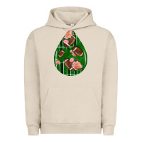 Pigment French Oak american football and western roses teardrop Urban Hoodie - BundleAndBundleShop