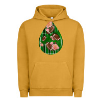Pigment Peanut Butter american football and western roses teardrop Urban Hoodie - BundleAndBundleShop