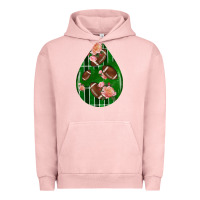Pigment Salmon american football and western roses teardrop Urban Hoodie - BundleAndBundleShop