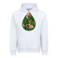 White american football and western roses teardrop Urban Hoodie - BundleAndBundleShop