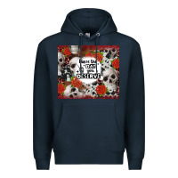 Navy have the day you deserve skull and rose Premium Hoodie - JahusDesignShop