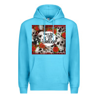 Ocean Blue have the day you deserve skull and rose Premium Hoodie - JahusDesignShop