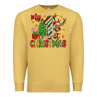 Antique Gold my first christmas Premium Sweatshirt - Zillion Design Studio