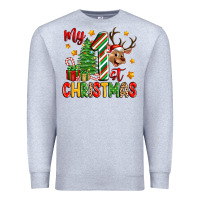 Heather Grey my first christmas Premium Sweatshirt - Zillion Design Studio