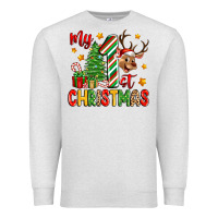 Oatmeal Heather my first christmas Premium Sweatshirt - Zillion Design Studio