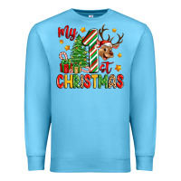 Ocean Blue my first christmas Premium Sweatshirt - Zillion Design Studio