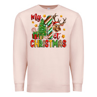 Pale Pink my first christmas Premium Sweatshirt - Zillion Design Studio