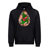 Black american football and western roses teardrop Urban Hoodie - BundleAndBundleShop