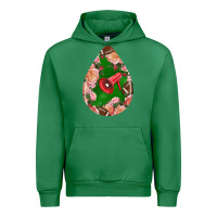 Emerald american football and western roses teardrop Urban Hoodie - BundleAndBundleShop