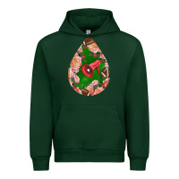 Forest Green american football and western roses teardrop Urban Hoodie - BundleAndBundleShop