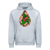 Heather Grey american football and western roses teardrop Urban Hoodie - BundleAndBundleShop