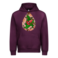 Mauve Wine american football and western roses teardrop Urban Hoodie - BundleAndBundleShop