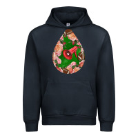 Navy american football and western roses teardrop Urban Hoodie - BundleAndBundleShop