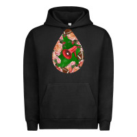 Pigment Black american football and western roses teardrop Urban Hoodie - BundleAndBundleShop