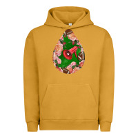 Pigment Peanut Butter american football and western roses teardrop Urban Hoodie - BundleAndBundleShop