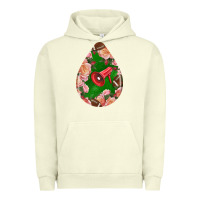 Pigment Pistachio american football and western roses teardrop Urban Hoodie - BundleAndBundleShop