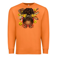 Carrot softball afro messy bun Premium Sweatshirt - texasbilliewilder
