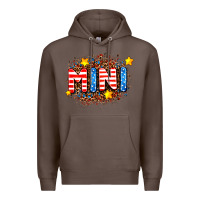 Coffee usa mini  leopard background Premium Hoodie - AdoDesignShop