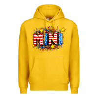 Lemon usa mini  leopard background Premium Hoodie - AdoDesignShop
