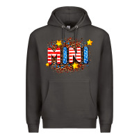 Smoke usa mini  leopard background Premium Hoodie - AdoDesignShop