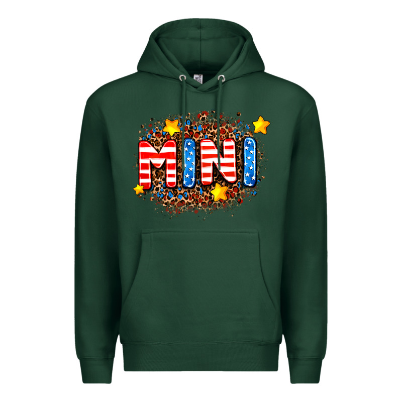 Usa Mini  Leopard Background Premium Hoodie by AdoDesignShop | Teevron