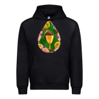 Black american football and western roses teardrop Urban Hoodie - BundleAndBundleShop