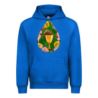 Cobalt american football and western roses teardrop Urban Hoodie - BundleAndBundleShop