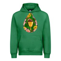 Emerald american football and western roses teardrop Urban Hoodie - BundleAndBundleShop