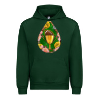 Forest Green american football and western roses teardrop Urban Hoodie - BundleAndBundleShop
