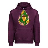 Mauve Wine american football and western roses teardrop Urban Hoodie - BundleAndBundleShop