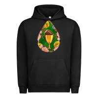 Pigment Black american football and western roses teardrop Urban Hoodie - BundleAndBundleShop