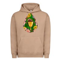Pigment Burro american football and western roses teardrop Urban Hoodie - BundleAndBundleShop