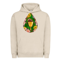 Pigment French Oak american football and western roses teardrop Urban Hoodie - BundleAndBundleShop