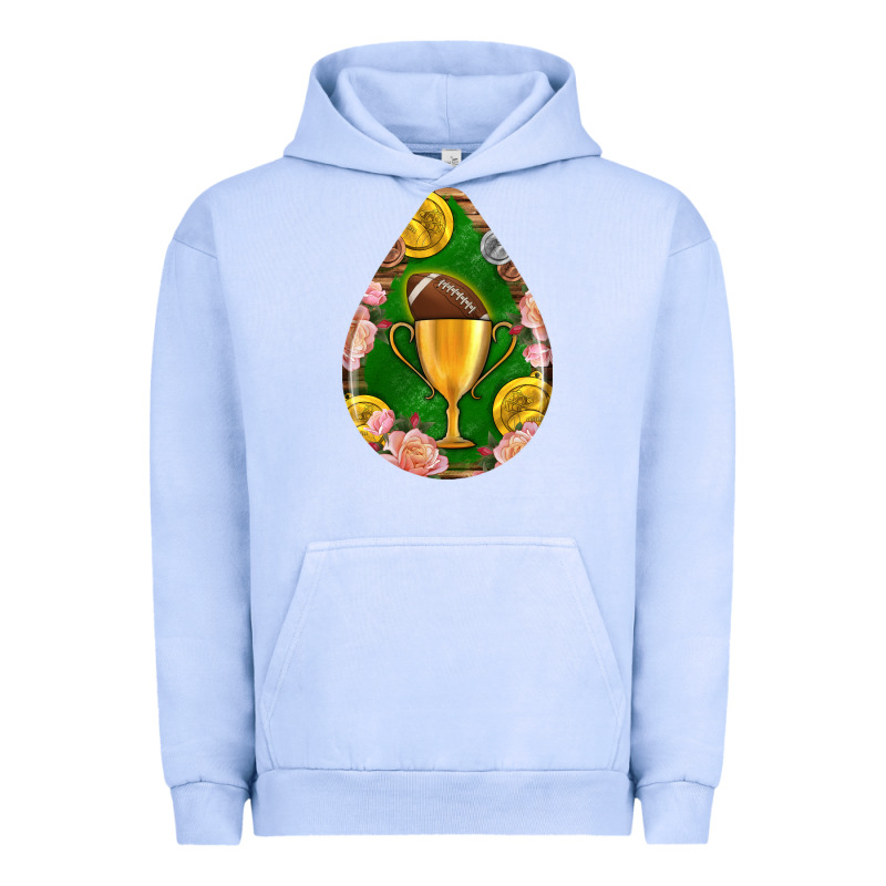 American Football And Western Roses Teardrop Urban Hoodie by BundleAndBundleShop | Teevron