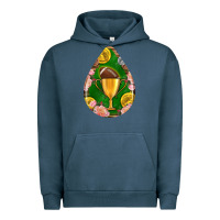 Pigment Midnight Navy american football and western roses teardrop Urban Hoodie - BundleAndBundleShop