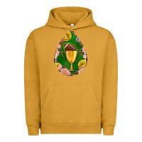 Pigment Peanut Butter american football and western roses teardrop Urban Hoodie - BundleAndBundleShop